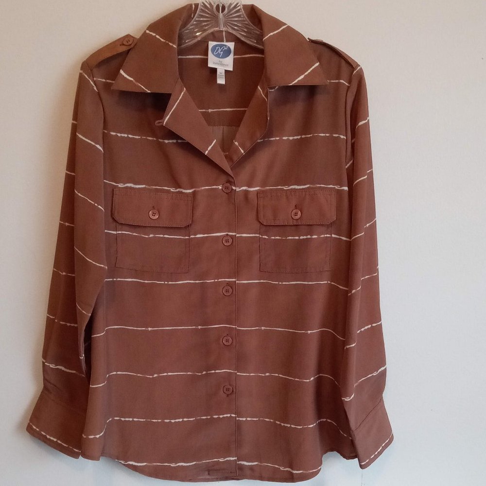Classic Look Striped Blouse Medium